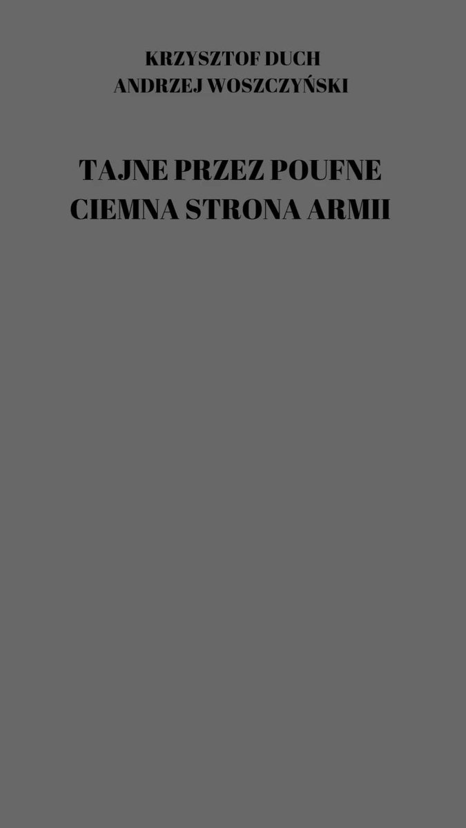 Tajne przez poufne ciemna strona armii okładka