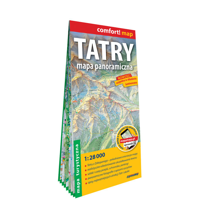 Tatry. Mapa turystyczna 1:28 000 okładka