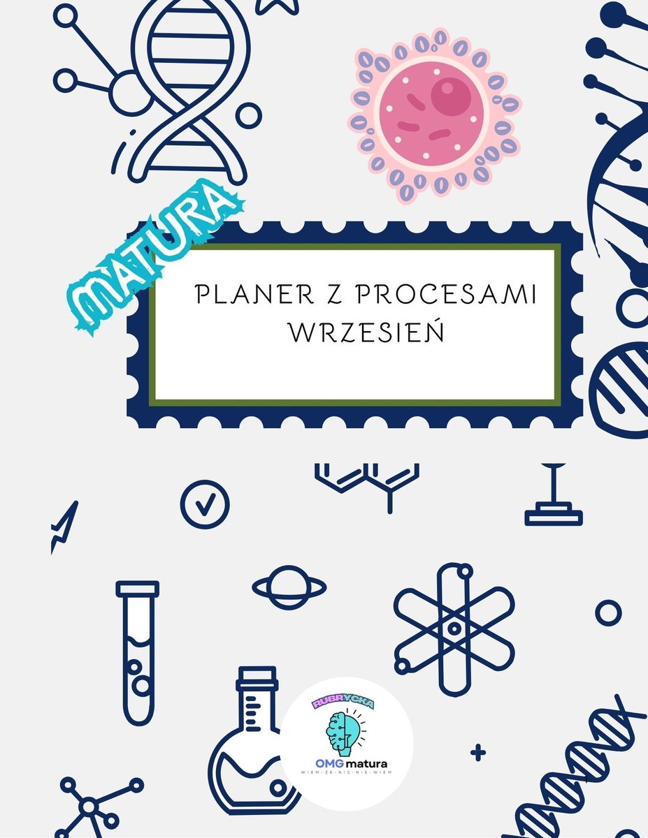 Twój wrześniowy plan nauki biologii- PLANER okładka