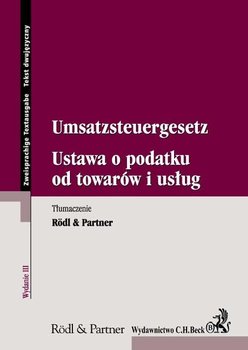 Umsatzsteuergesetz. Ustawa o podatku od towarów i usług okładka