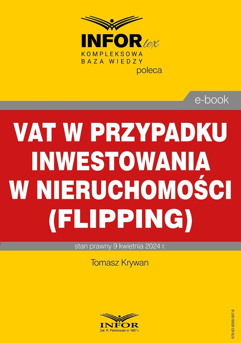 VAT w przypadku inwestowania w nieruchomości (flipping) okładka