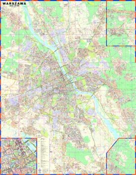 Warszawa - Mapa Ścienna 1:26 000 okładka