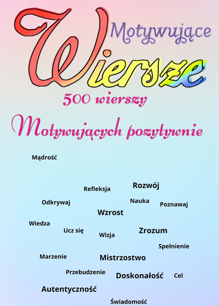 Wiersze motywujące okładka