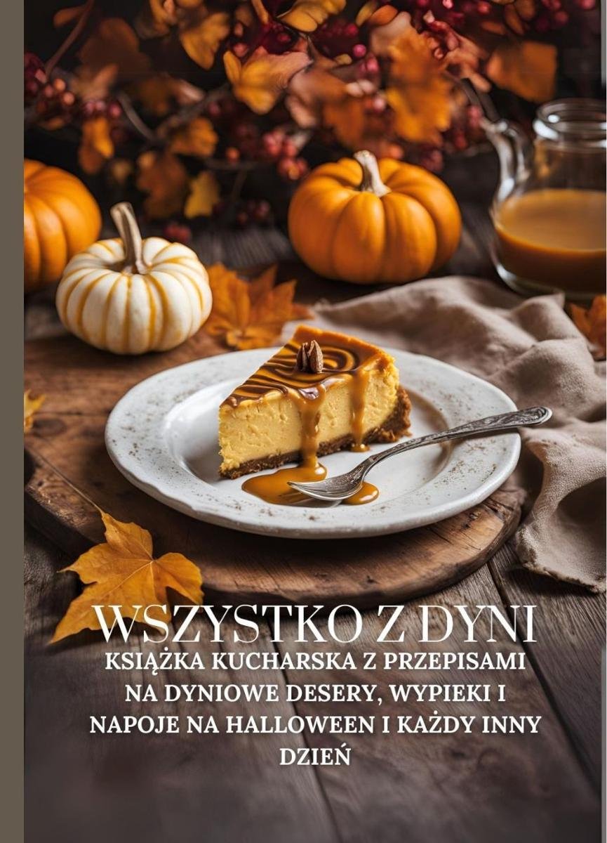 Wszystko z dyni. Książka kucharska z przepisami na dyniowe desery, wypieki i napoje na Halloween i każdy inny dzień okładka