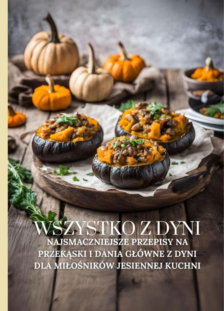 Wszystko z dyni. Najsmaczniejsze przepisy na przekąski i dania główne z dyni dla miłośników jesiennej kuchni okładka