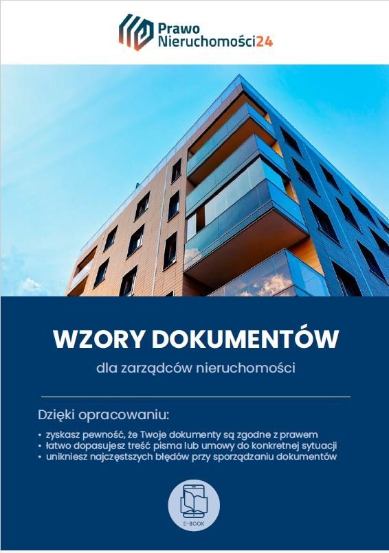 Wzory dokumentów dla zarządców nieruchomości okładka