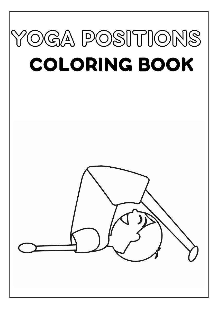 Yoga positions. Coloring book okładka