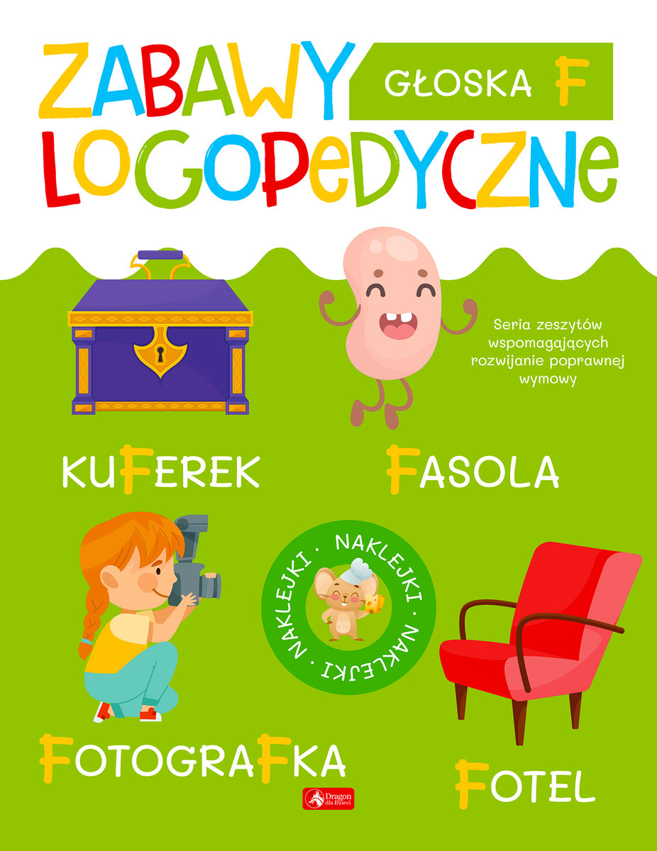 Zabawy logopedyczne. Głoska F okładka