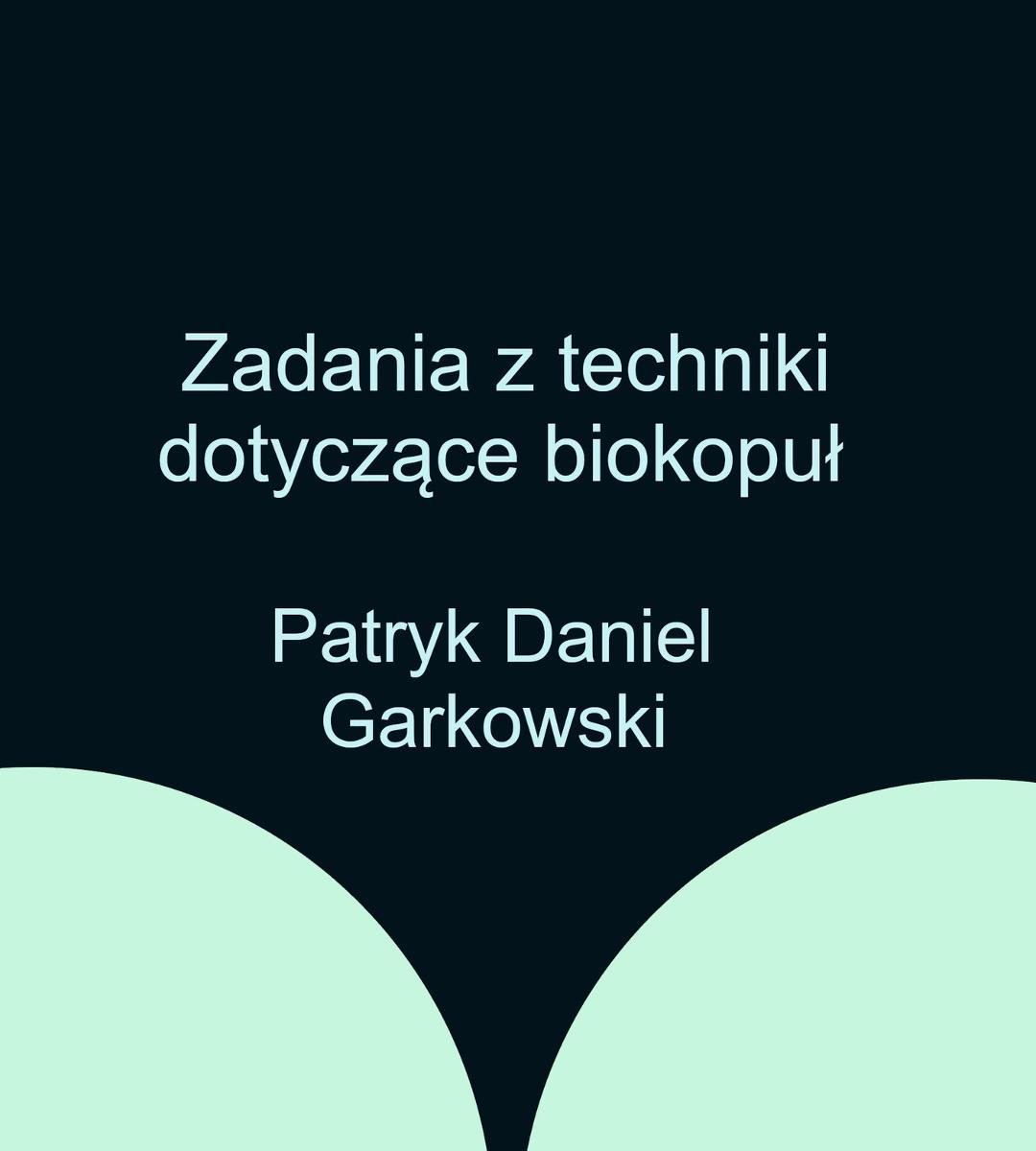 Zadania z techniki dotyczące biokopuł okładka