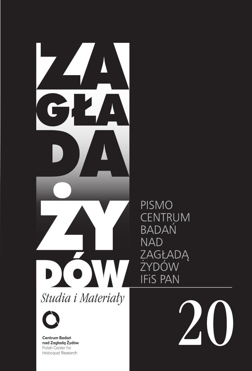 Zagłada Żydów. Studia i Materiały nr 20 R. 2024 okładka