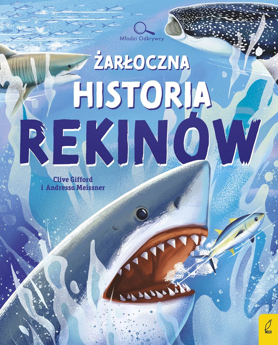 Żarłoczna historia rekinów - ebook PDF okładka