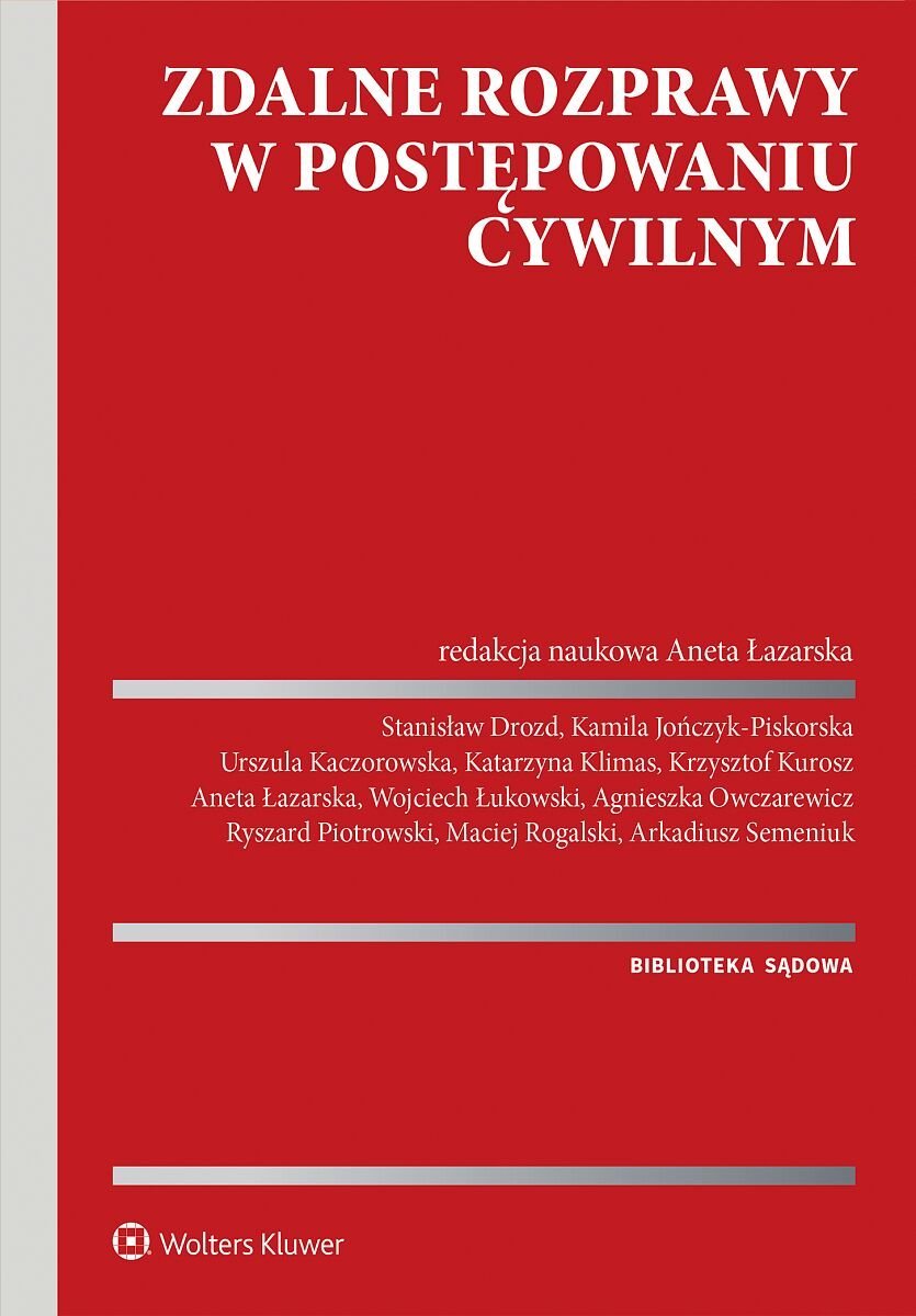 Zdalne rozprawy w postępowaniu cywilnym - ebook PDF okładka
