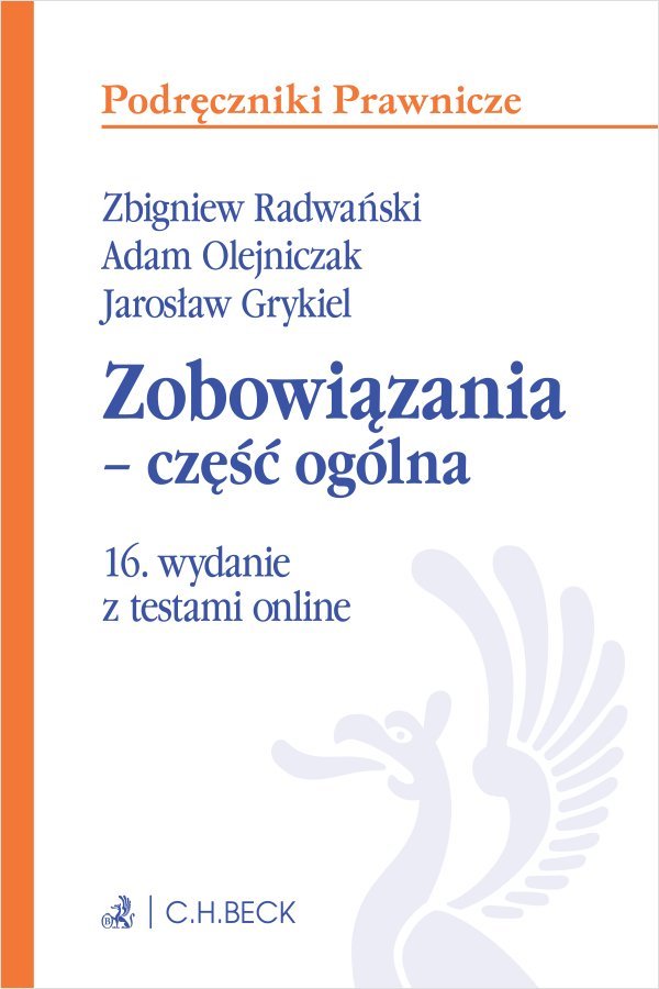 Zobowiązania - część ogólna z testami online okładka