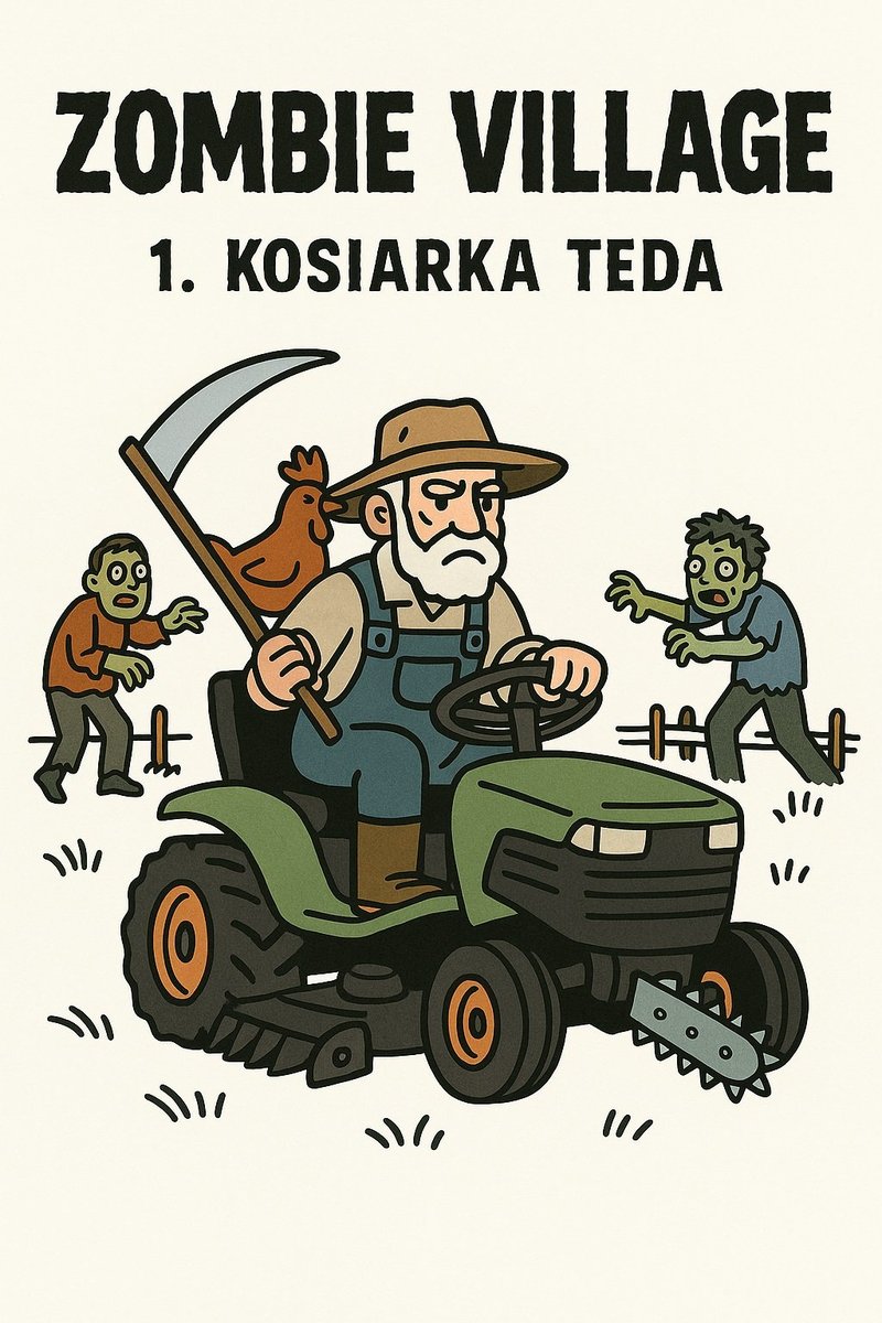 Zombie Village: 1. Kosiarka Teda okładka
