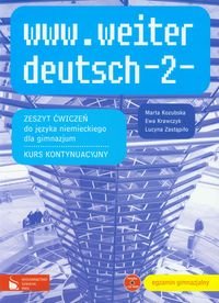 www.weiter deutsch 2. Zeszyt ćwiczeń dla gimnazjum. Kurs kontynuacyjny + CD okładka